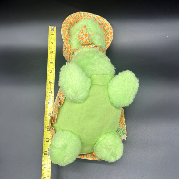 Vintage Knickerbocker Turtle 1970s Stuffed Animal Patchwork Shell Green READ - Picture 10 of 10
